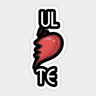 UL-TE Cute Soulmates Valentine's Day 2020 Partners Sticker